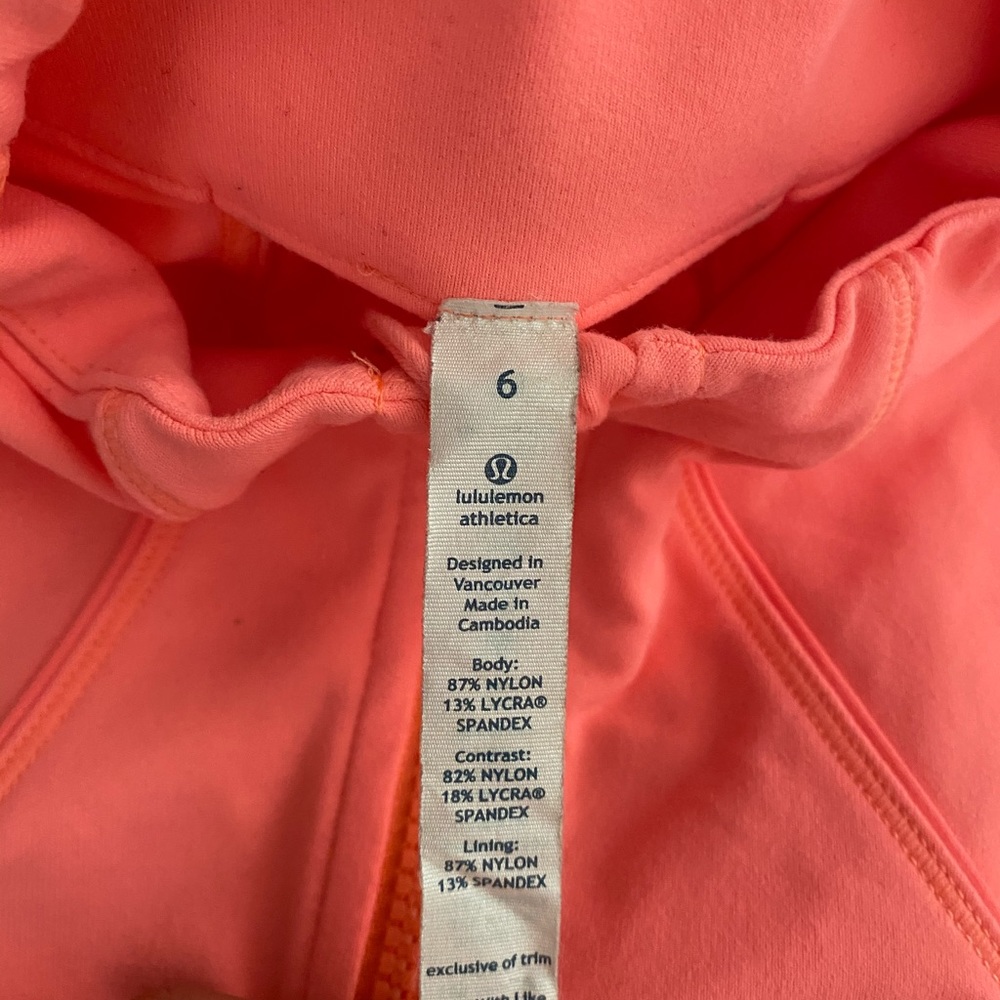 Lululemon pink zip up jacket